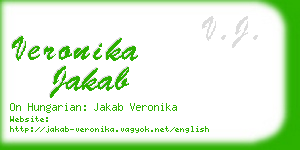 veronika jakab business card